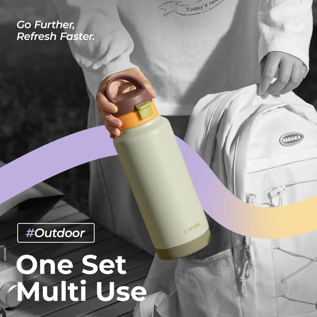 [CAROTEGO] CAROTE 3Pcs Insulated Tumbler Set,320Z+320Z+400Z, Leak-Proof, Portable & Long-Lastingheat Retention for On-The-Go Comfort
