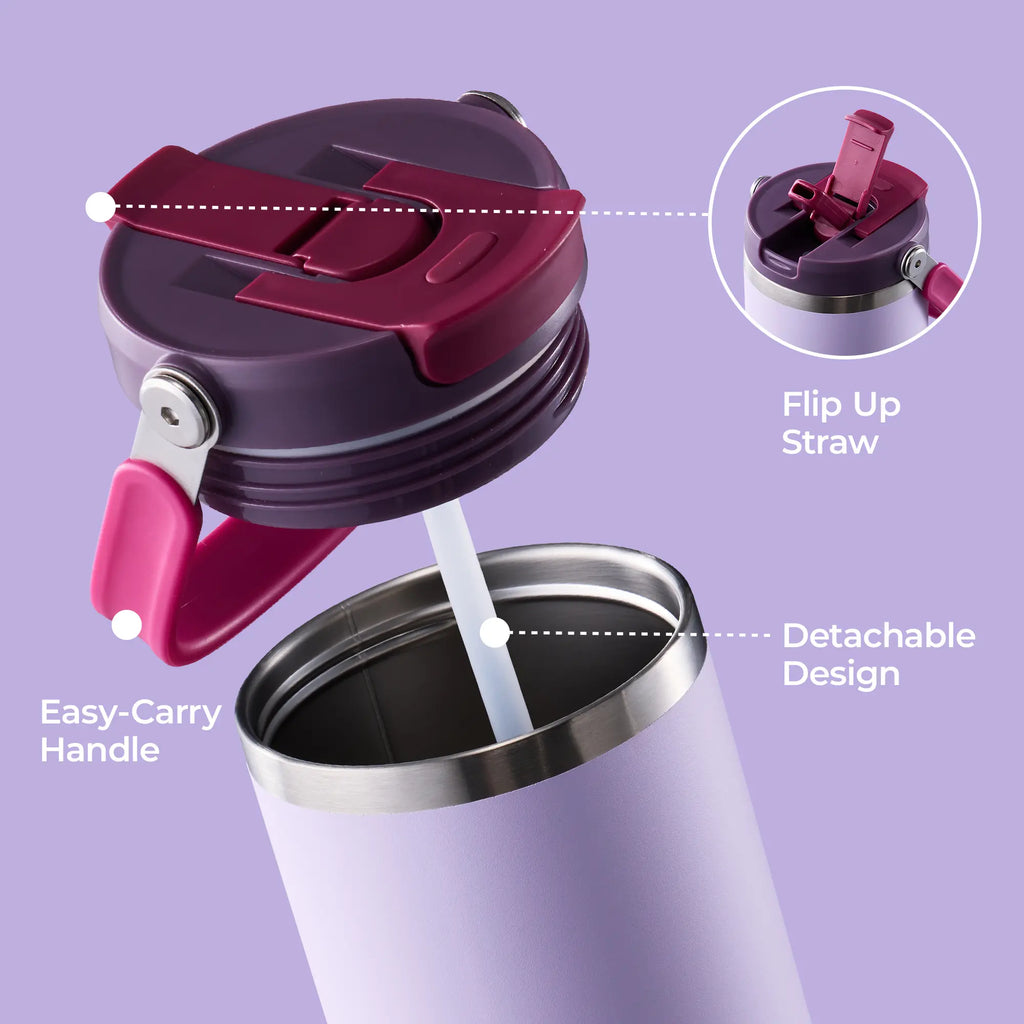 [CAROTEGO] CAROTE 3Pcs Insulated Tumbler Set,320Z+320Z+400Z, Leak-Proof, Portable & Long-Lastingheat Retention for On-The-Go Comfort