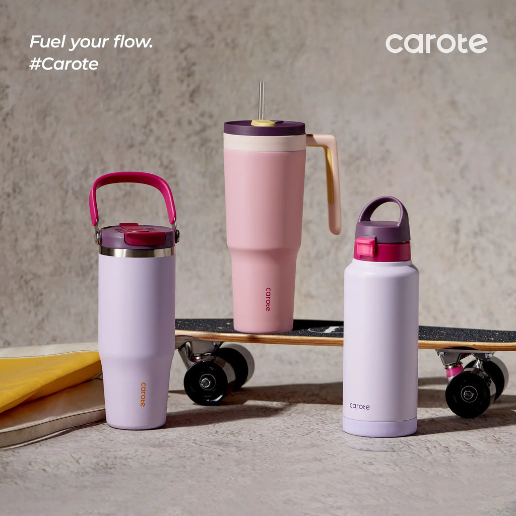 [CAROTEGO] CAROTE 3Pcs Insulated Tumbler Set,320Z+320Z+400Z, Leak-Proof, Portable & Long-Lastingheat Retention for On-The-Go Comfort